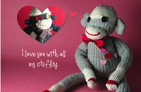 Sock Monkey Valentines